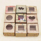 20pc PVC Window Christmas Candy Brown Gift Packaging Box For Wedding