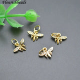 20pc Dragonfly Bracelet Charms Nickel Plated Cz Pave Jewelry Making Supplies