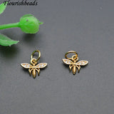 20pc Dragonfly Bracelet Charms Nickel Plated Cz Pave Jewelry Making Supplies