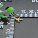 20pc Dragonfly Bracelet Charms Nickel Plated Cz Pave Jewelry Making Supplies
