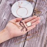 20pc Brass Box Chain Slide Extender Chain for DIY Jewelry Making