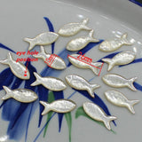 20pc Shell Fish 3d Shell Beads for Jewelry Making 26X10mm DYL0015