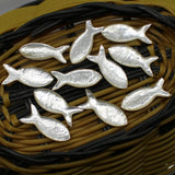 20pc Shell Fish 3d Shell Beads for Jewelry Making 26X10mm DYL0015