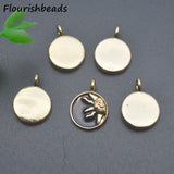 Nickel Anti Rust Plated Moon Face Charms Pendants for Jewelry Making