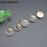 Nickel Anti Rust Plated Moon Face Charms Pendants for Jewelry Making