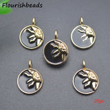 Nickel Anti Rust Plated Moon Face Charms Pendants for Jewelry Making