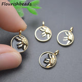 Nickel Anti Rust Plated Moon Face Charms Pendants for Jewelry Making