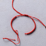 20pc Red Woven Cotton Rope Bracelet DIY Hand Braid Semi-finished Product