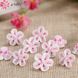 20pc 23mm Polymer Clay Flowers Beads Vintage Earrings Necklace Ornament