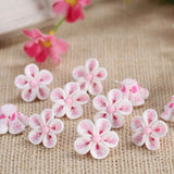 20pc 23mm Polymer Clay Flowers Beads Vintage Earrings Necklace Ornament