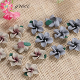 20pc 25mm Plumeria Flowers Charms Beads for DIY Crafting