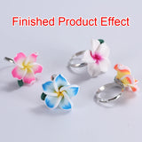 20pc 25mm Plumeria Flowers Charms Beads for DIY Crafting