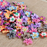 20pc 25mm Plumeria Flowers Charms Beads for DIY Crafting