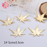 20pc/lot Metal Alloy Copper Flowers Leaves Butterfly Leaf Beads Caps