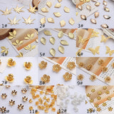 20pc/lot Metal Alloy Copper Flowers Leaves Butterfly Leaf Beads Caps