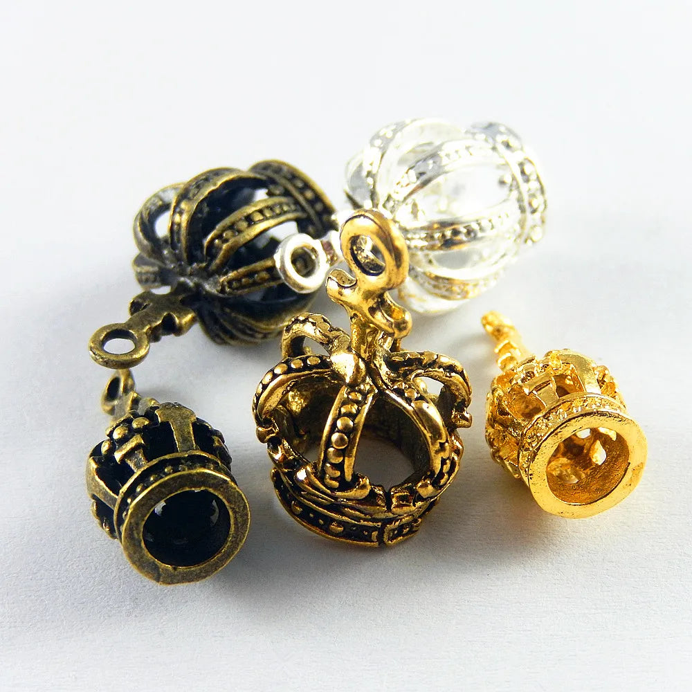 20pc Mixed Vintage Style Crown Necklace Pendant 23*7mm Charms Jewelry GR-734