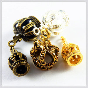 20pc Mixed Vintage Style Crown Necklace Pendant 23*7mm Charms Jewelry GR-734