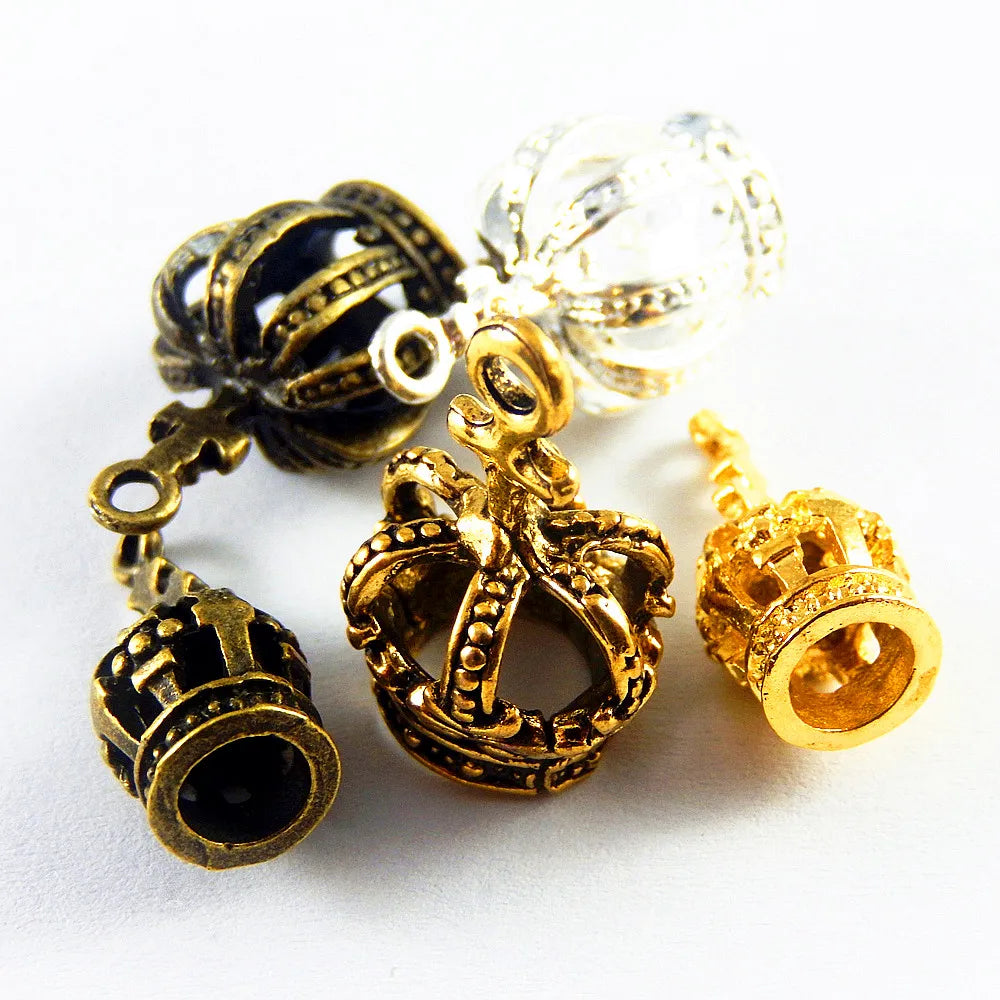 20pc Mixed Vintage Style Crown Necklace Pendant 23*7mm Charms Jewelry GR-734