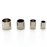 20pc Stainless Steel Column End Caps 3-8mm Hole Bead DIY Leather Cord Jewelry