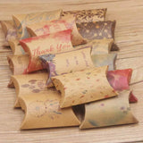 Marble Background Pillow Box DIY Thank You Jewelry Wedding Party