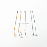 20pcs 1.2mm Stainless Steel Tassel Earring Chains DIY Jewelry Making