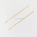 20pcs 1.2mm Stainless Steel Tassel Earring Chains DIY Jewelry Making