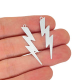 20pcs 10*37mm Lightning Charms Colorful DIY Accessories Metal C9509