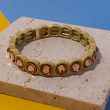 20pcs 10MM Enamel Beads Colorful Crystal Bangle Bracelets