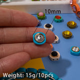 20pcs 10MM Enamel Beads Colorful Crystal Bangle Bracelets
