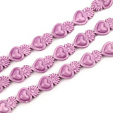 20pcs 10X16mm Small Torch Heart Ceramic Beads DIY Charms for Jewelry Making