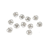 20pcs 10mm Stainless Steel Tree Heart Charms for DIY Jewelry Making