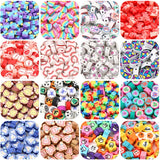 20pcs 10mm Star & Heart Shape Polymer Clay Beads for DIY Bracelet Necklace