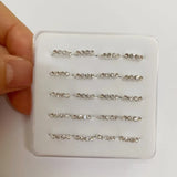 20pcs 10mm Copper Crystal Nose Rings Silver Plated Nose Hoops Body Jewelry Women
