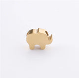 20pcs 10mm Elephant Pattern Stainless Steel Spacer Beads for DIY Necklace