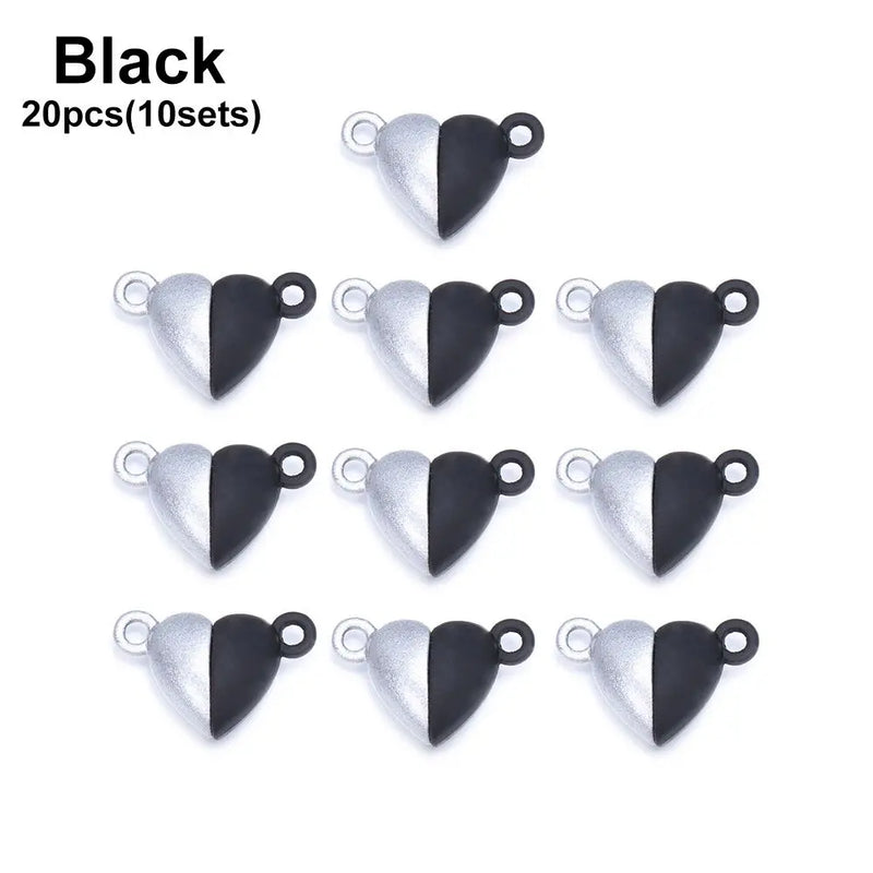 20pcs Magnetic Buckle Couple Bracelet Love Heart Connected Clasps