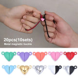 20pcs Magnetic Buckle Couple Bracelet Love Heart Connected Clasps