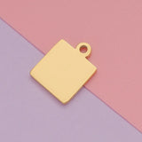 20pcs Stainless Steel Blank Tags Charm For Engraving DIY Jewelry Making