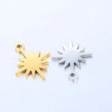 20pcs Stainless Steel Star Charms for Earrings Bracelet Making Accessories