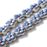 20pcs Daisy Ceramic Spacer Loose Beads for Jewelry Making