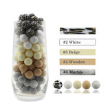 20pcs Glow In The Dark Rainbow Silicone Teething Beads for Jewelry Making