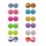 20pcs Glow In The Dark Rainbow Silicone Teething Beads for Jewelry Making