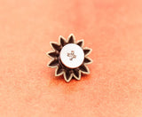 20pcs 13mm Brass Ethnic Floral Star Red Turquoise Conchos Rivet Stud Fastener