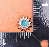 20pcs 13mm Silver Turquoise Conchos Rivet Stud for Leathercraft
