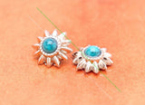 20pcs 13mm Silver Turquoise Conchos Rivet Stud for Leathercraft