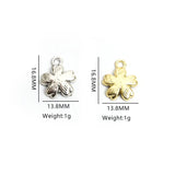 20pcs Mixed Color Enamel Flower Charms for DIY Jewelry Making Pendants