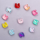 20pcs 14X13MM Charms Crab Beads Czech Glass Lampwork Loose Beads For Jewelry DIY