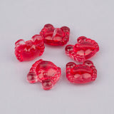 20pcs 14X13MM Charms Crab Beads Czech Glass Lampwork Loose Beads For Jewelry DIY