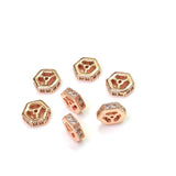 20pcs/14k Zircon Spacer Bracelet Necklace Bead Jewelry DIY Materials