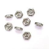 20pcs/14k Zircon Spacer Bracelet Necklace Bead Jewelry DIY Materials