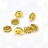 20pcs/14k Zircon Spacer Bracelet Necklace Bead Jewelry DIY Materials